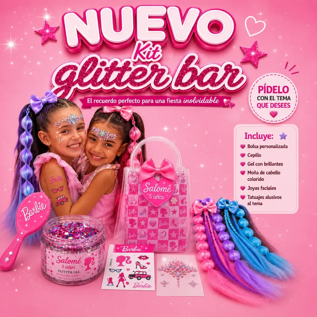 Estación de Glitter Bar