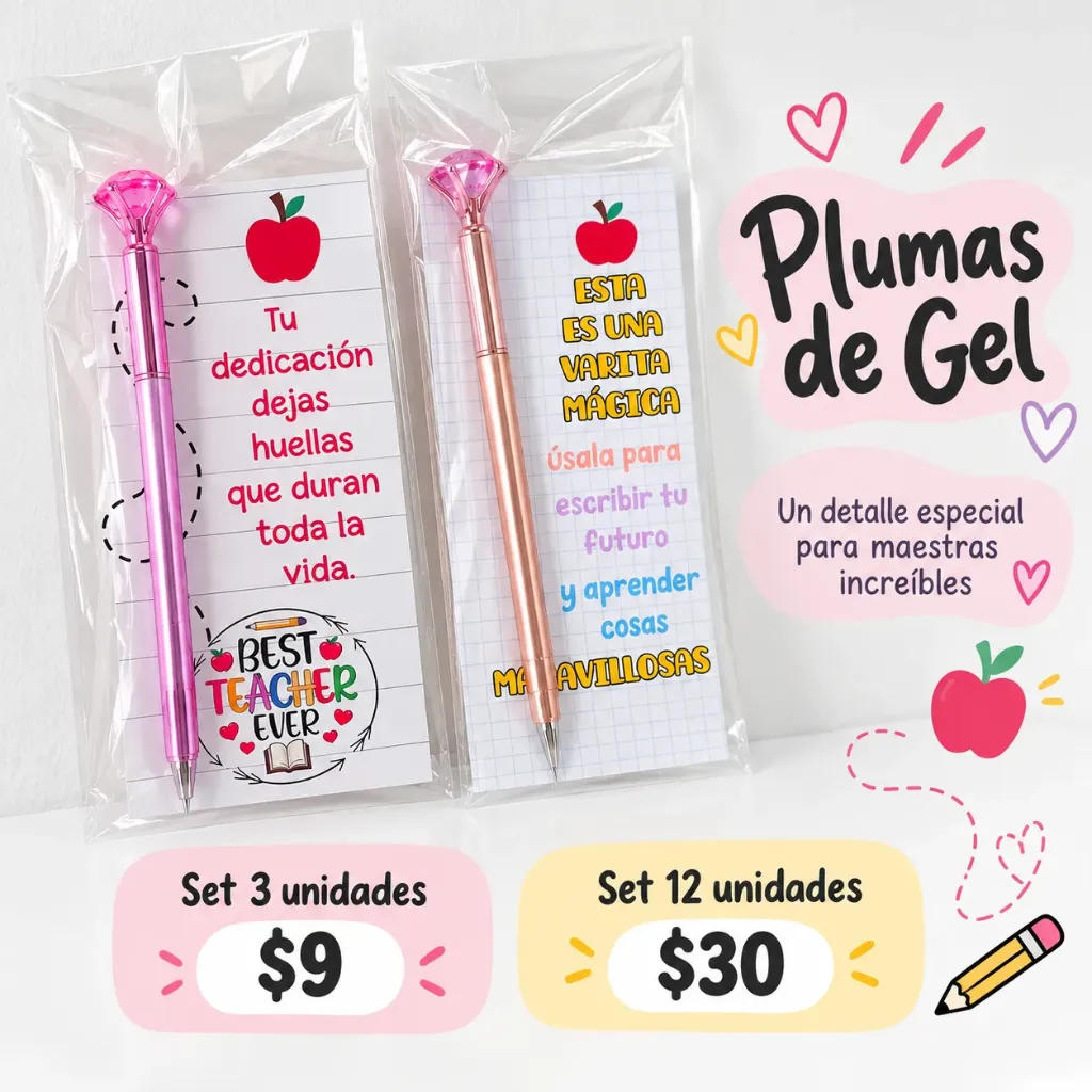 Plumas de Gel (3 unidades)