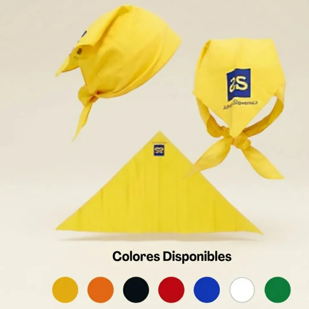 Bandana de Tela Algodón Triangular 30" x 19.5" x 19.5" (12 Unidades)